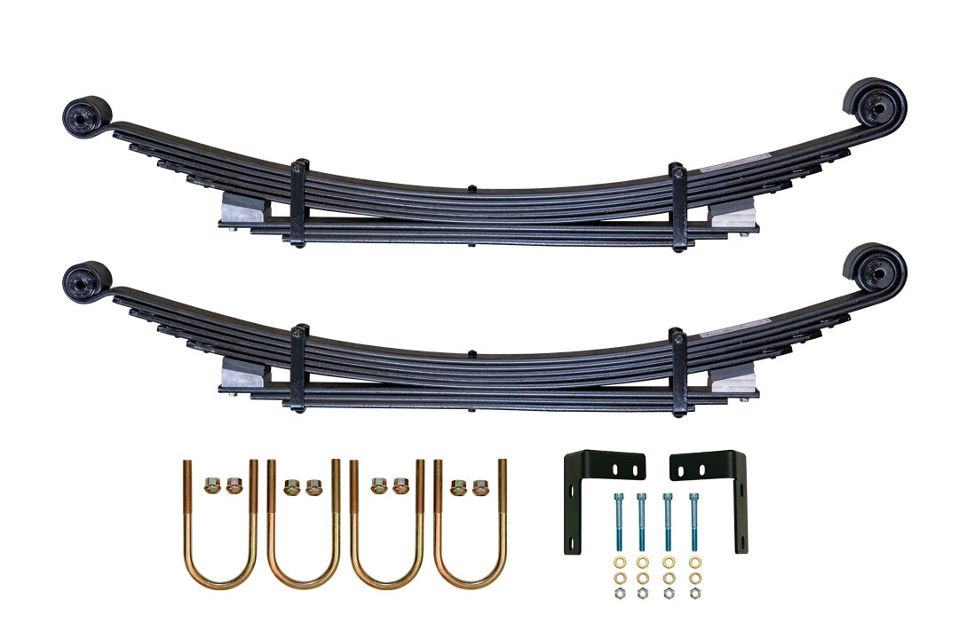 STAGE 3 OPTI-RATE DUALLY SYSTEM - SPRINTER 4X4 (2015-2018 3500) by VAN COMPASS featuring curved metal rods, black brackets, and screws designed for enhanced suspension and handling.