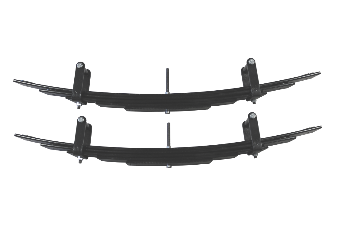 STAGE 4 TOPO 2.0 SYSTEM - TRANSIT RWD by VAN COMPASS, featuring black metal springs designed for improved handling, stability, and increased ride height for Ford Transit vans.