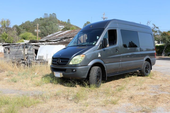 STRIKER 2 Lift Kit (Front Only) for Sprinter 2WD (2007-2018) by VAN COMPASS, enhancing ground clearance for off-road adventures.