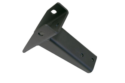 Black metal bracket with holes, used to secure the leading edge of the engine skid plate on 2015+ Sprinter 4x4 models.