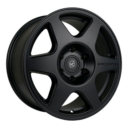 Van Compass Slice Wheel, Satin Black, 17X8, 30Mm Offset, 6X130 Bc - Sprinter 2500, 07-Up