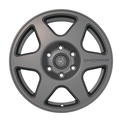Van Compass Slice Wheel, Titanium, 17X8, 30Mm Offset, 6X130 Bc - Sprinter 2500, 07-Up