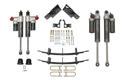 STAGE 4.3 SYSTEM - SPRINTER AWD, 4X4 (2015-PRESENT 2500 ONLY) by VAN COMPASS: Includes adjustable shocks, bolts, nuts, and components for improved handling and stability in heavy Sprinter vans.