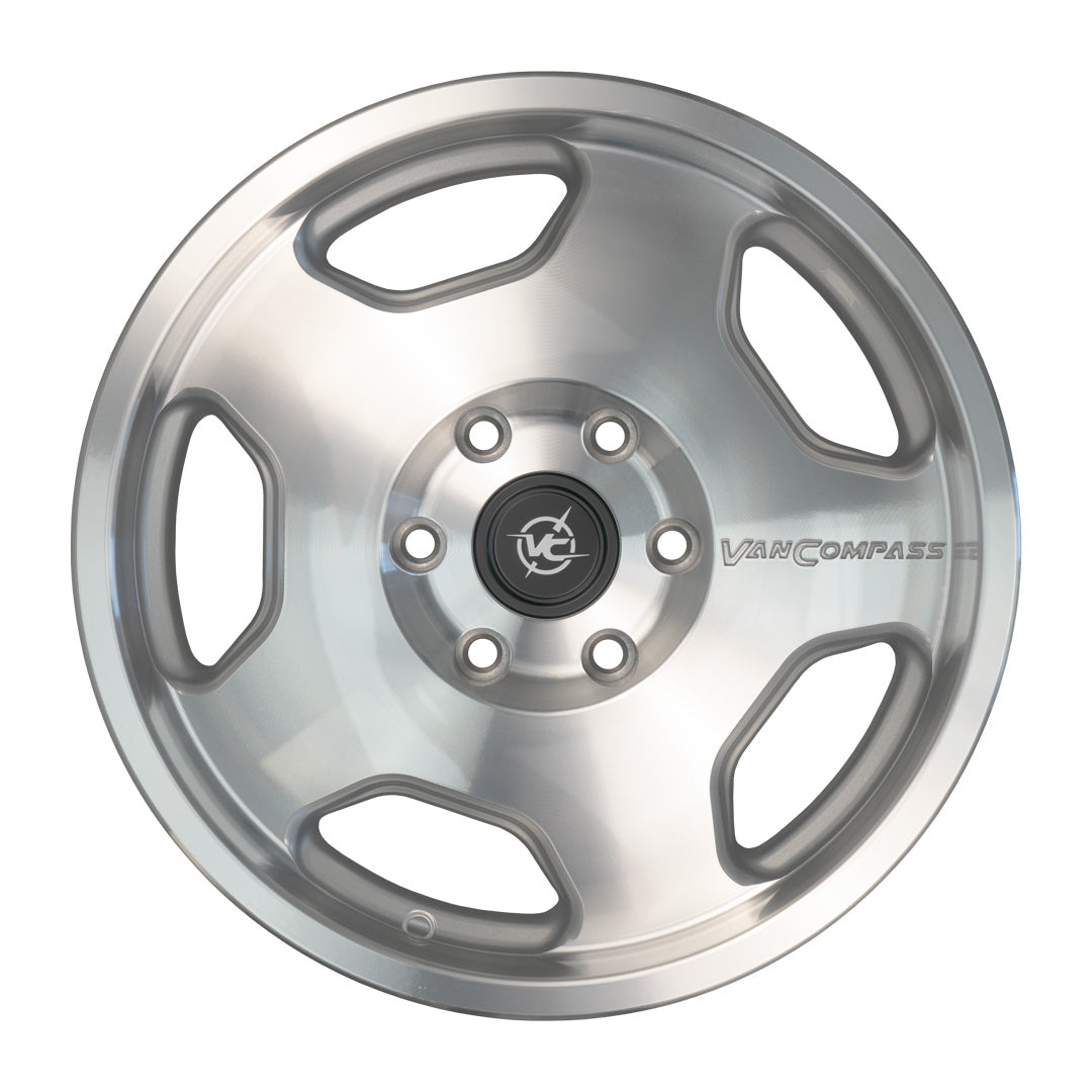 CHUNK - 17x8" WHEEL in POLISHED MACHINED by VAN COMPASS