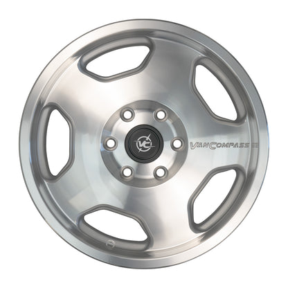 CHUNK - 17x8" WHEEL in POLISHED MACHINED by VAN COMPASS