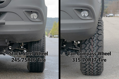 SLICE - 17x8" WHEEL in POLISHED MACHINED by VAN COMPASS