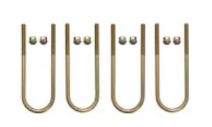 Van Compass U-Bolts And Nuts, Wrapped Set 75Mm X 280Mm, M14X1.50 Ball Seat Nut