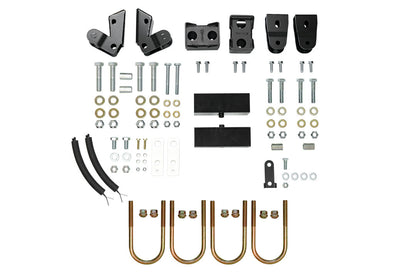 STRIKER 2 Lift Kit (Rear Only) for Sprinter 2WD (2019+) by Van Compass, featuring metal parts and brackets for enhanced rear suspension, powder-coated for durability.