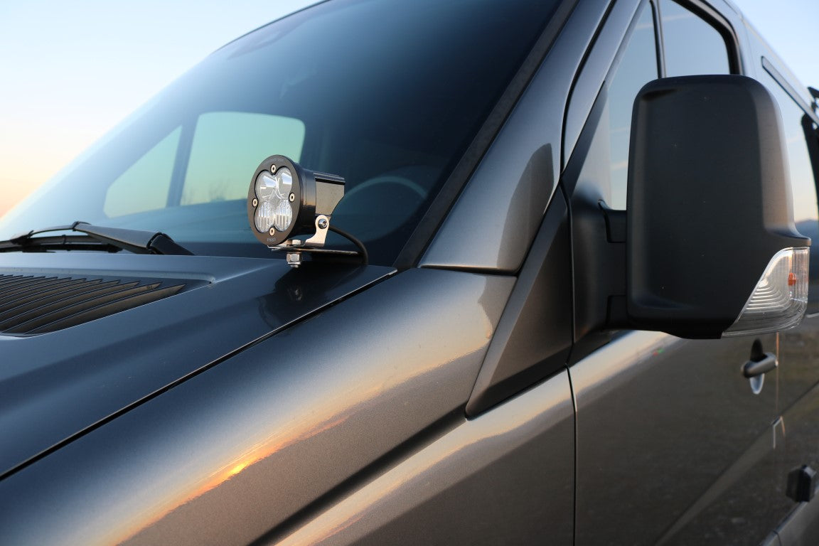 Mercedes sprinter LED light pod mount